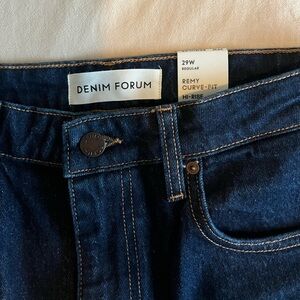 Denim Forum Remy Curve-Fit Hi-Rise Wide Jean